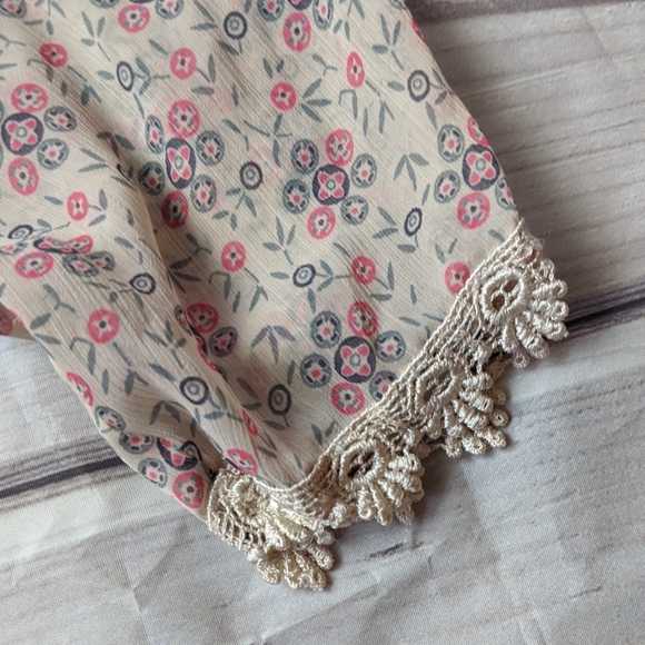 🌿 3/$15 | Free People | Vintage Sheer Blouse - Picture 7 of 8